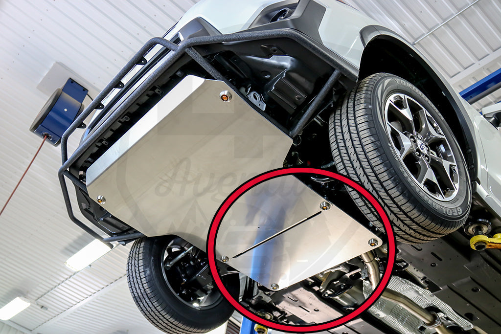LP Aventure rear skid plate for CVT transmission - Subaru Crosstrek 2018-2023 / Impreza 2017-2023 / Crosstrek 2024+/ Crosstrek Wilderness 2024+ - Roam Overland Outfitters