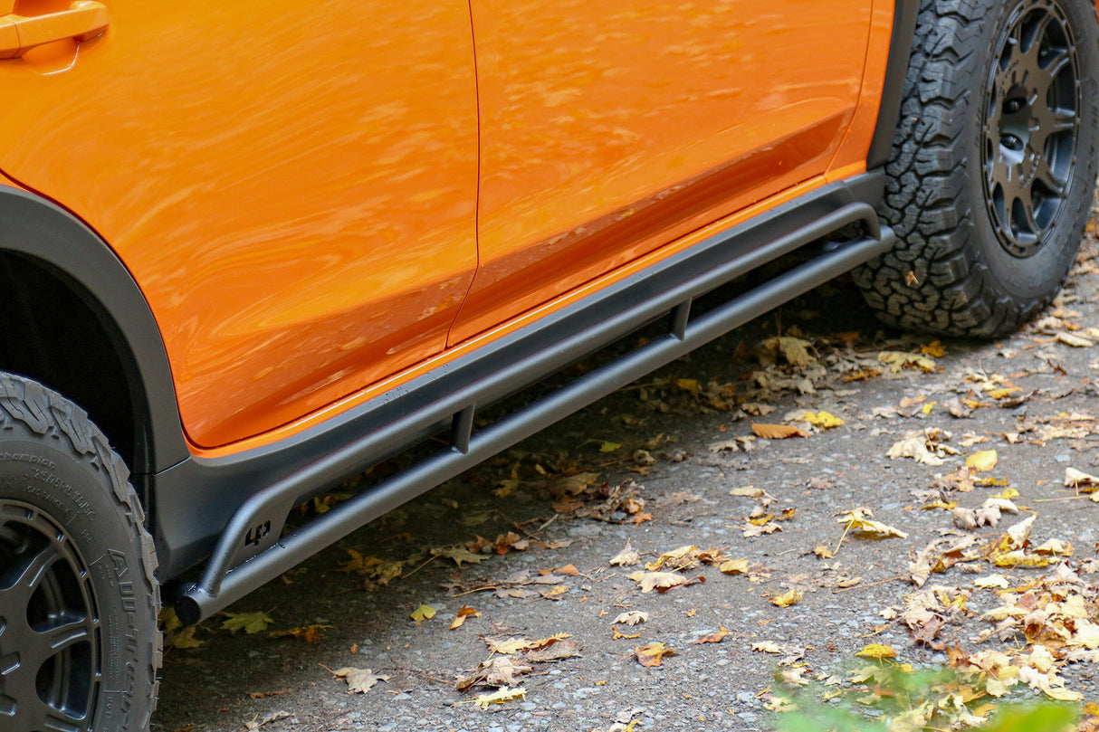 LP Aventure Rock sliders - Subaru Crosstrek - 2018-2025 / Crosstrek Wilderness 2024+ - Roam Overland Outfitters