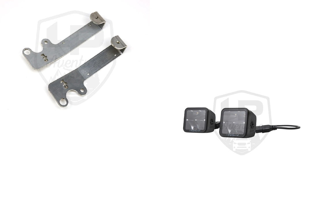 LP Aventure - Hood light brackets (Pair) - 2015-2019 Subaru Outback - Roam Overland Outfitters