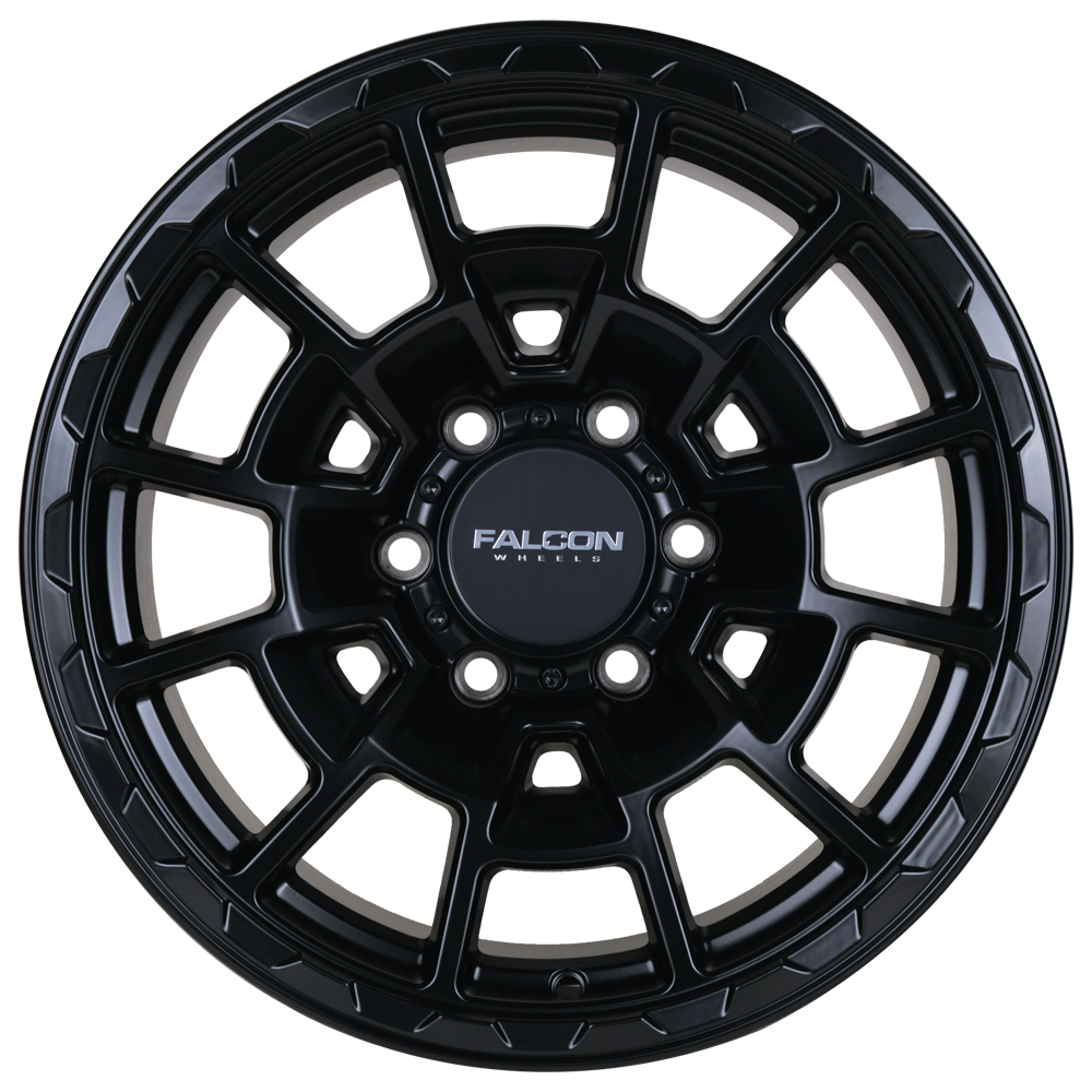 Falcon Wheels T4 17x9 in Matte Black - Roam Overland Outfitters