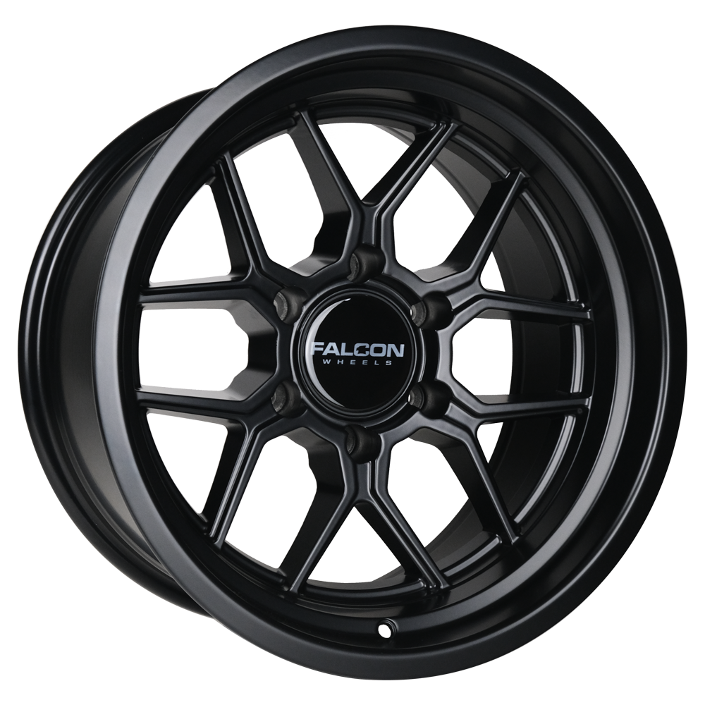 Falcon Wheels TX1 Apollo 17x9 Matte Black - Roam Overland Outfitters