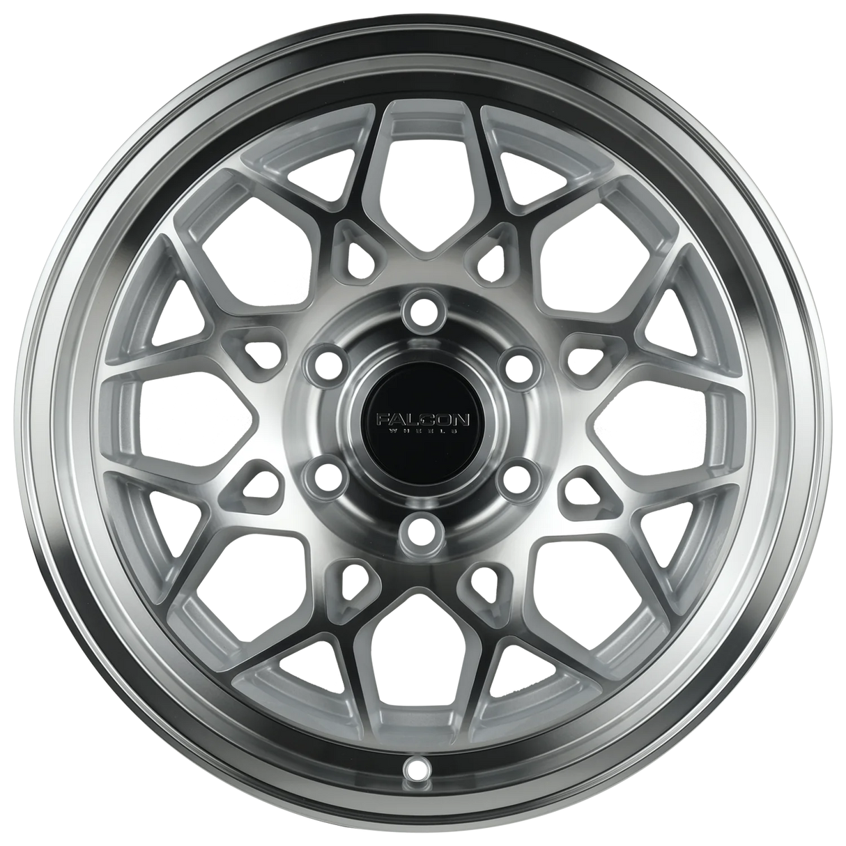 Falcon Wheels TX3 Evo 17x9 Silver Machine - Roam Overland Outfitters