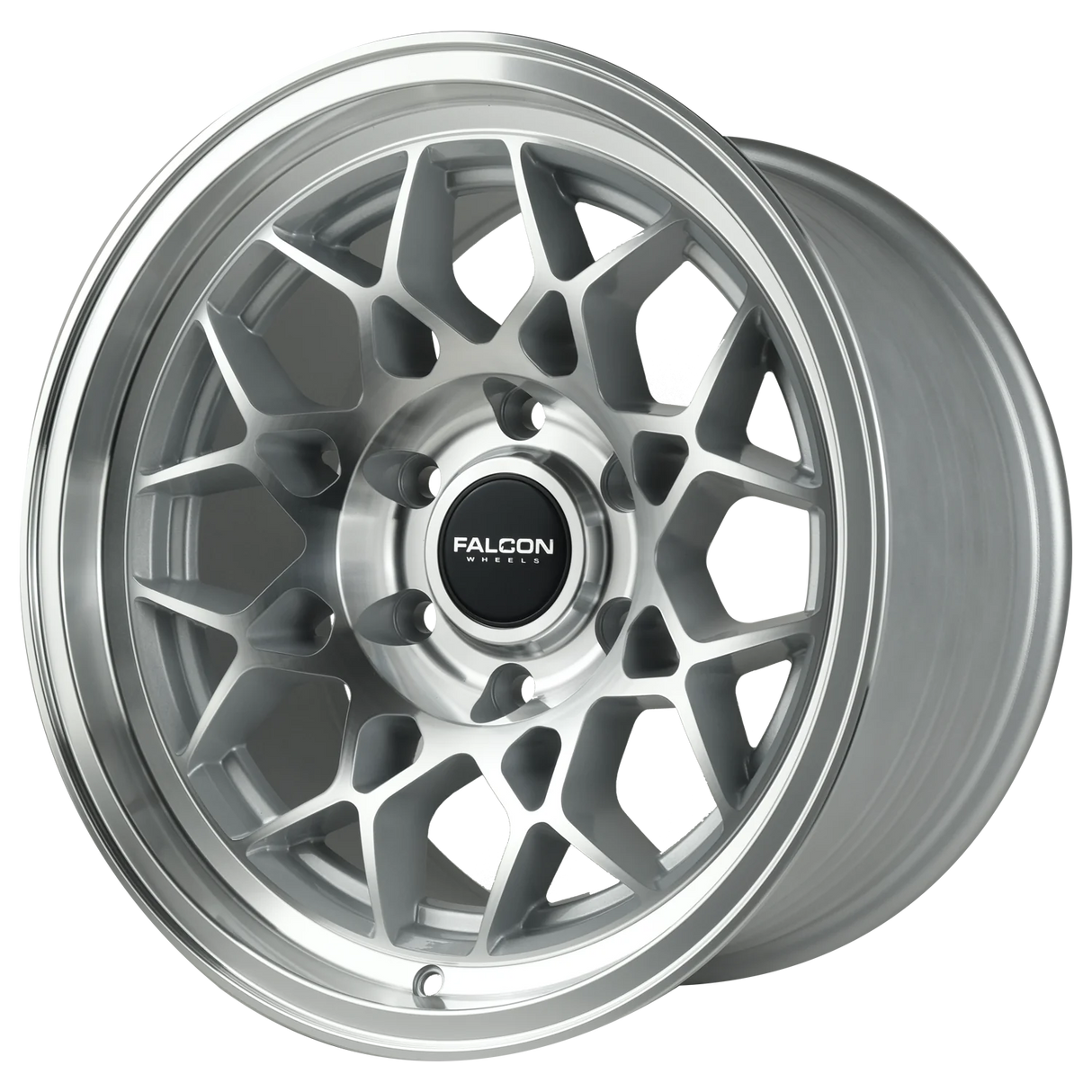 Falcon Wheels TX3 Evo 17x9 Silver Machine - Roam Overland Outfitters