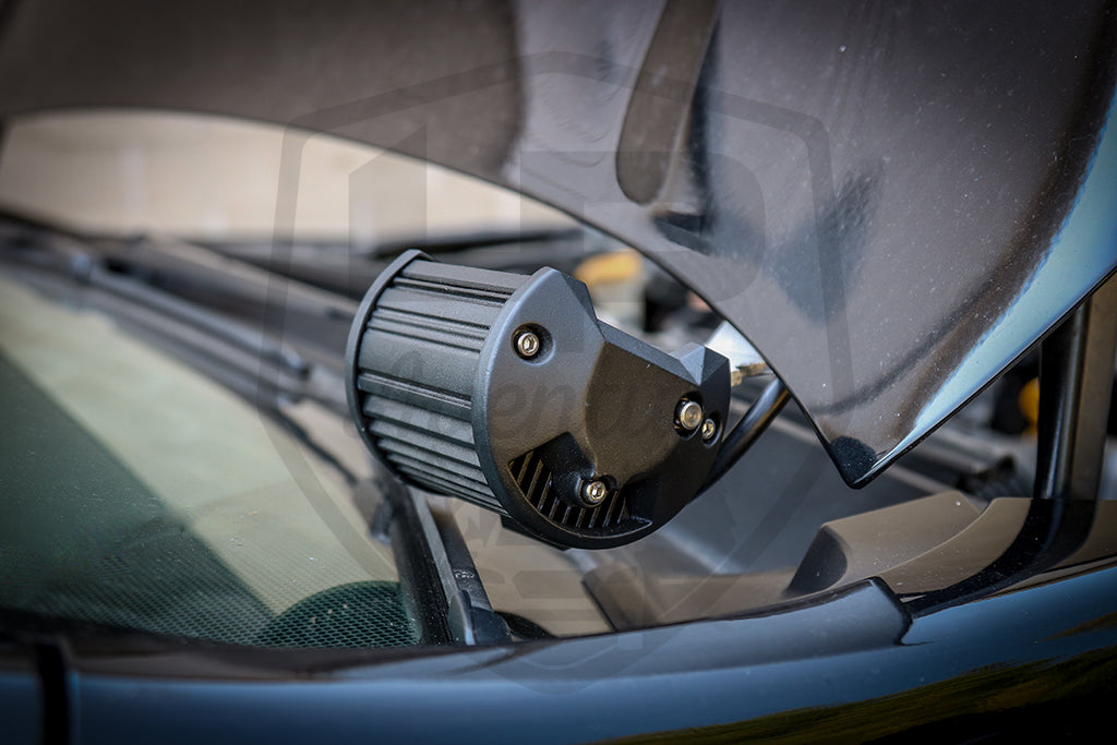 LP Aventure - Hood light brackets (Pair) - 2018-2023 Subaru Crosstrek / Impreza 2017-23/ WRX 2022+ - Roam Overland Outfitters