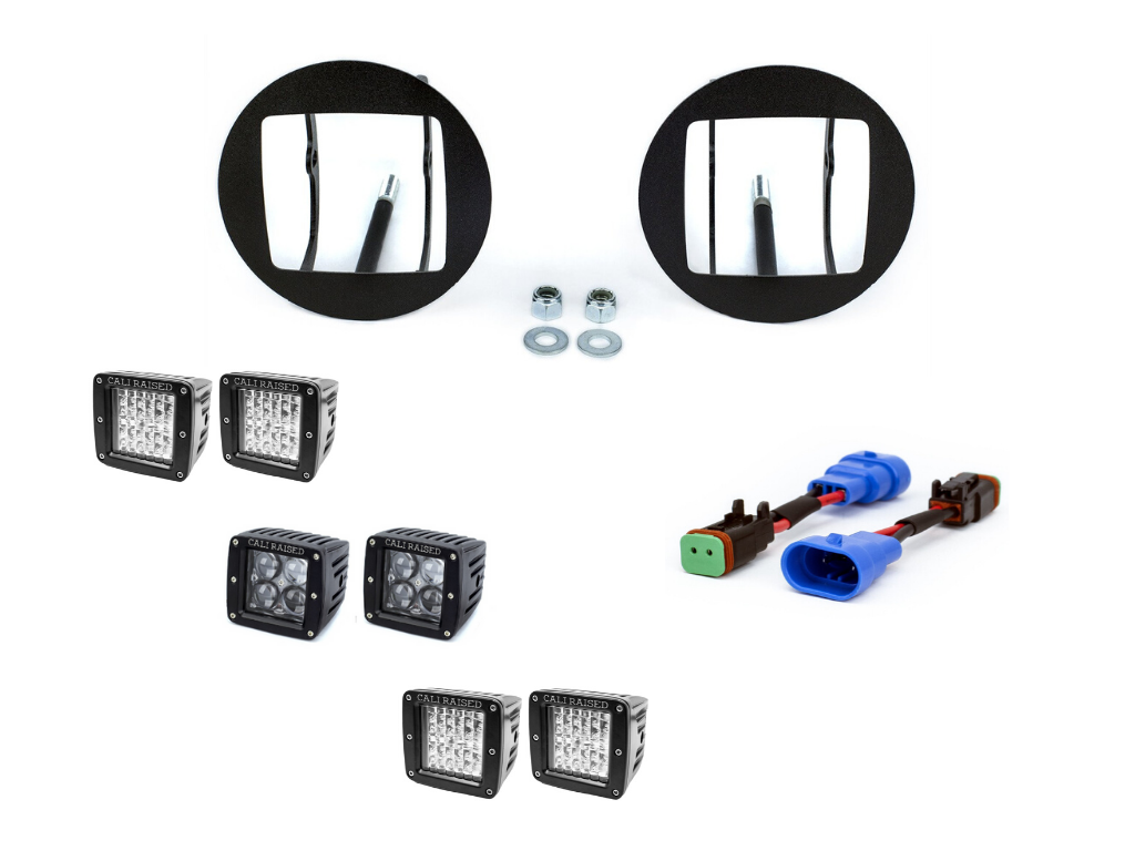 2005-2011 TOYOTA TACOMA LED FOG LIGHT POD REPLACEMENTS BRACKETS KIT - Roam Overland Outfitters