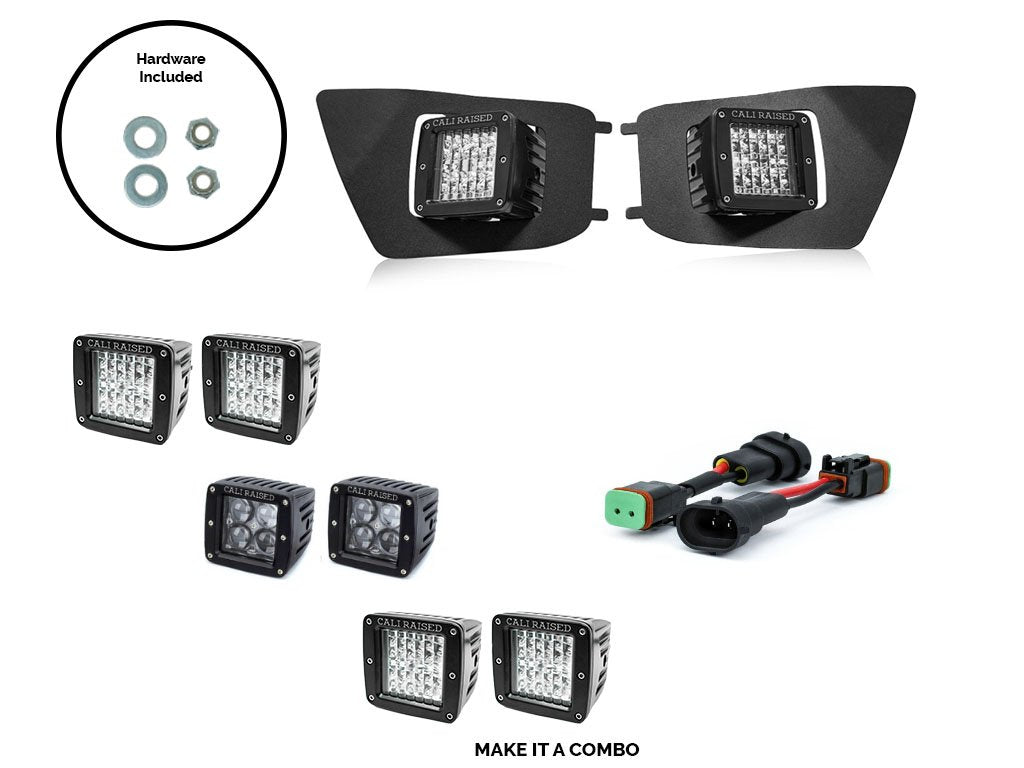 2012-2015 TOYOTA TACOMA LED FOG LIGHT POD REPLACEMENTS BRACKETS KIT - Roam Overland Outfitters