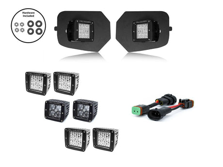 2016-2022 TOYOTA TACOMA LED FOG LIGHT POD REPLACEMENTS BRACKETS KIT - Roam Overland Outfitters