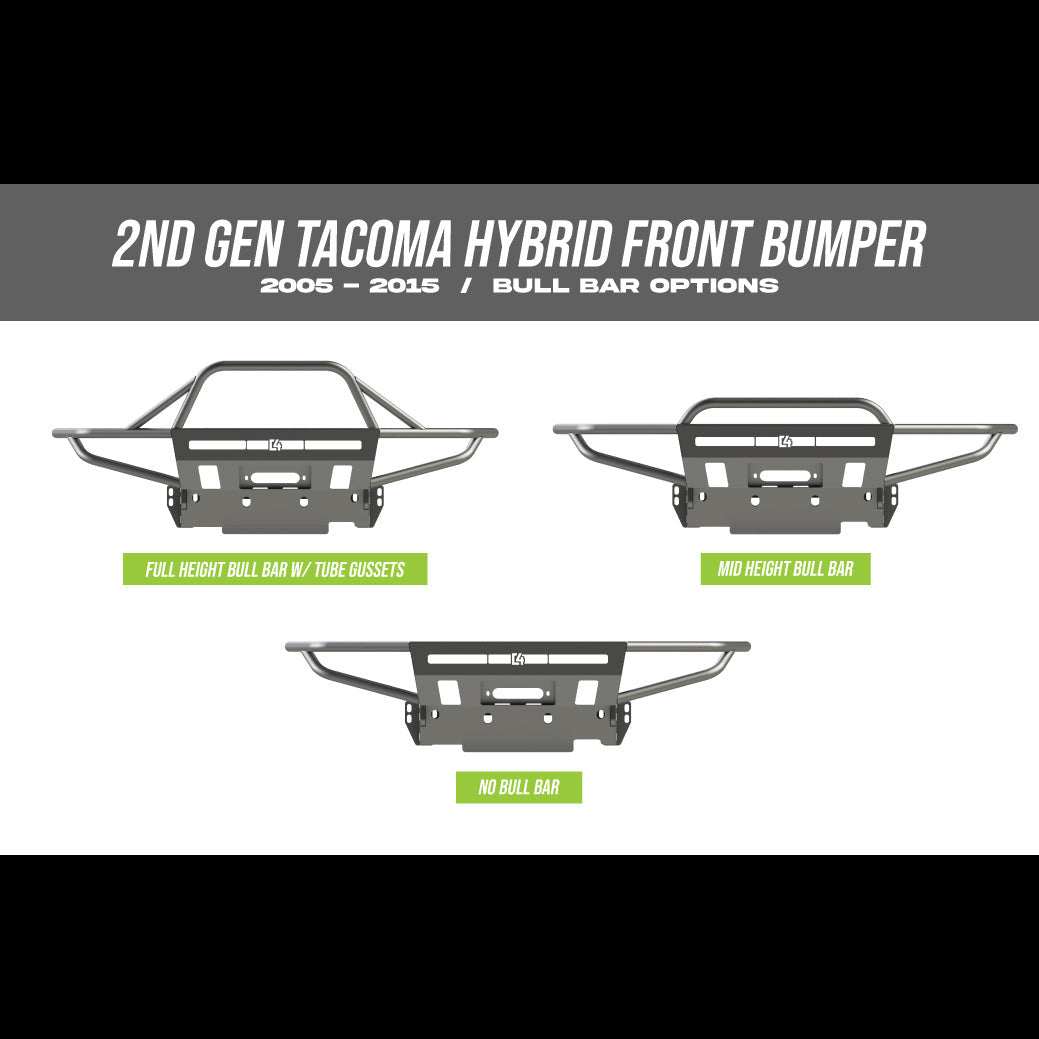 Tacoma Hybrid Front Bumper / 2nd Gen / 2005-2011 - Roam Overland Outfitters
