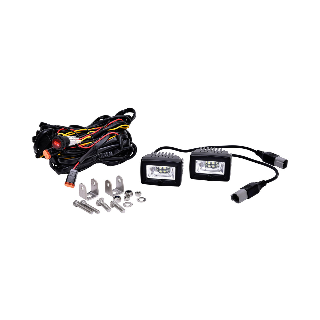 KC Hilites 2 in C-Series C2 LED - 2-Light System - 20W Flood Beam - Roam Overland Outfitters