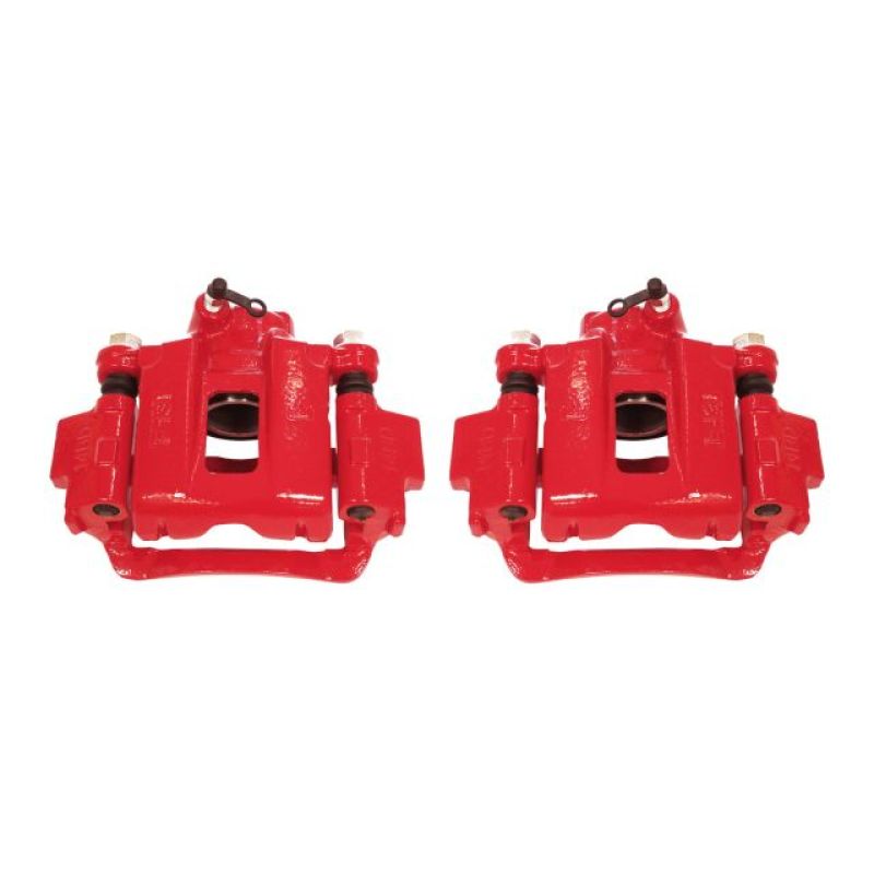 Power Stop 03-09 Toyota 4Runner Rear Red Calipers w/Brackets - Pair - Roam Overland Outfitters