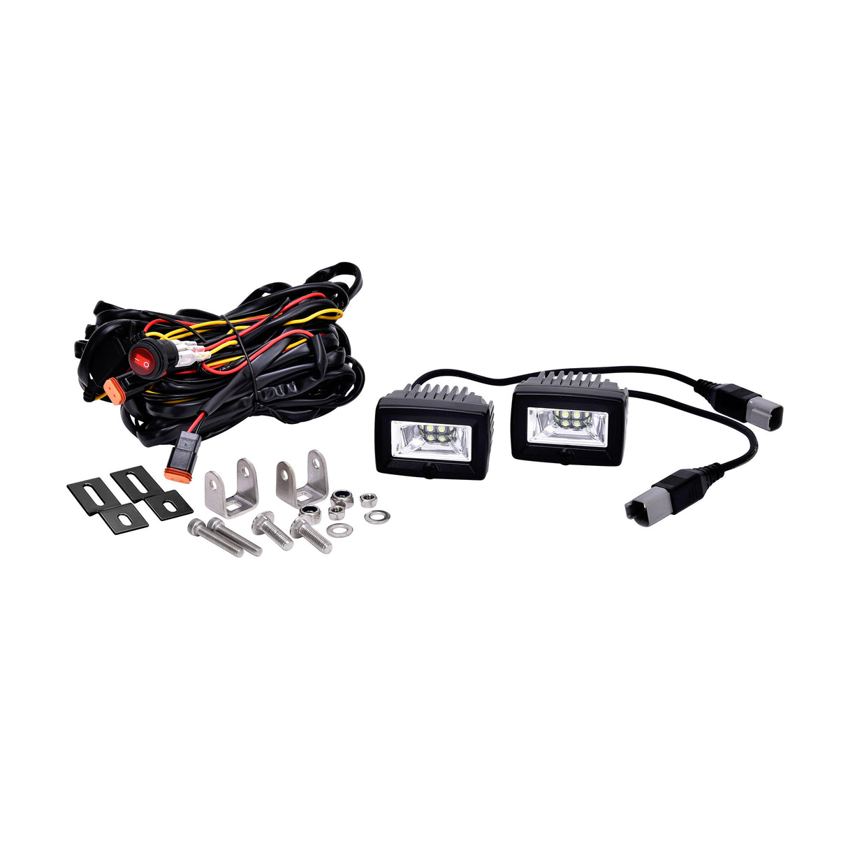 KC Hilites 2 in C-Series C2 LED - 2-Light System - Backup - 20W Flood Beam - Roam Overland Outfitters