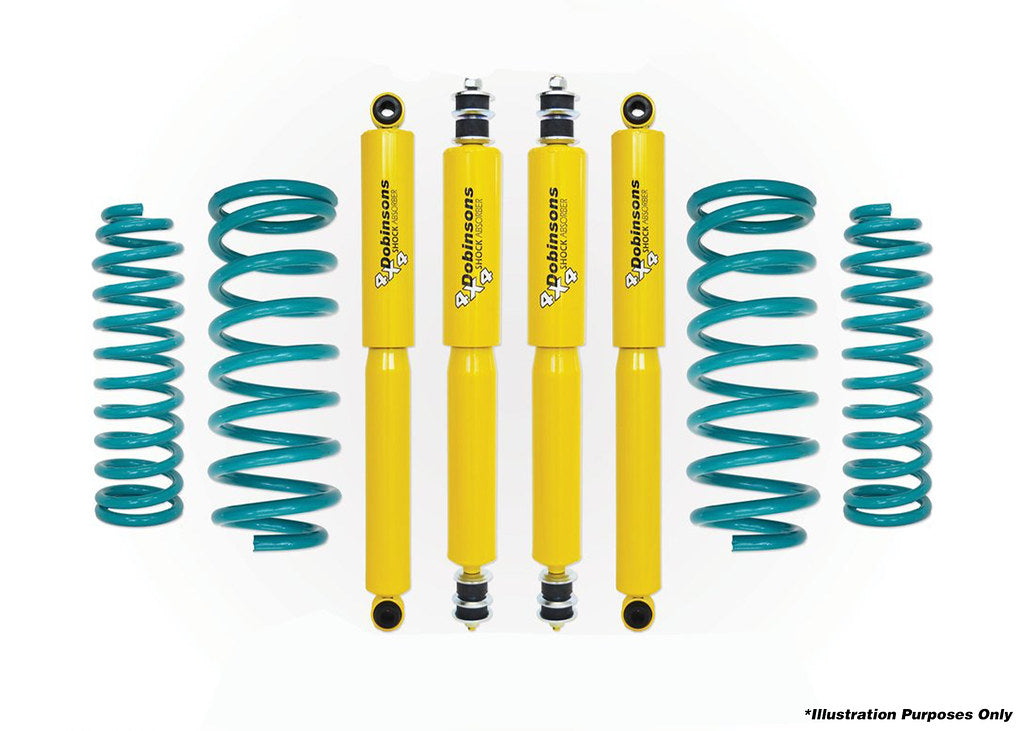 Dobinsons 4x4 Stock Height Restoration Kit for Toyota Landcruiser 70 Series - LJ70, LJ72, LJ73, LJ77,  (RJ70, RJ73, KZJ 70/73 - 1994 on) 01/1990 to 05/1993 - Square Headlights - DSSKIT011 - DSSKIT011 - Roam Overland Outfitters