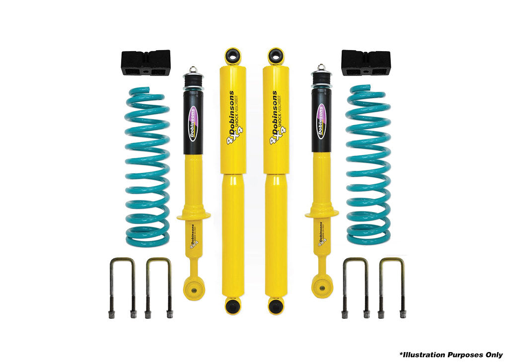 Dobinsons 2-2.5" Suspension Kit for Nissan Navara D40 2005 on with QuickRide Rear - DSSKIT140QR - DSSKIT140QR - Roam Overland Outfitters