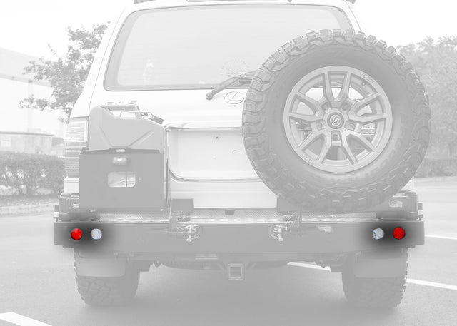 DOBINSONS 4 LED LIGHT KIT FOR REAR BUMPER (2 RED & 2 CLEAR) - MCCLGHTKT - Roam Overland Outfitters