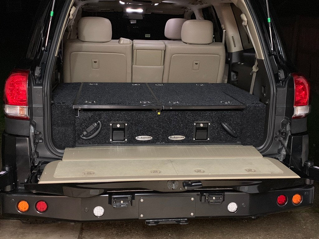 Dobinsons Rear Dual Roller Drawer System for Toyota Land Cruiser 200 Series 2008-2019 with Fridge Slide - RDKITLC200 - RDKITLC200 - Roam Overland Outfitters