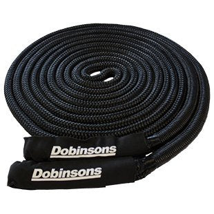 DOBINSONS BLACK 30' LONG KINETIC RECOVERY ROPE 8,600 KGS - SS80-3844 - Roam Overland Outfitters