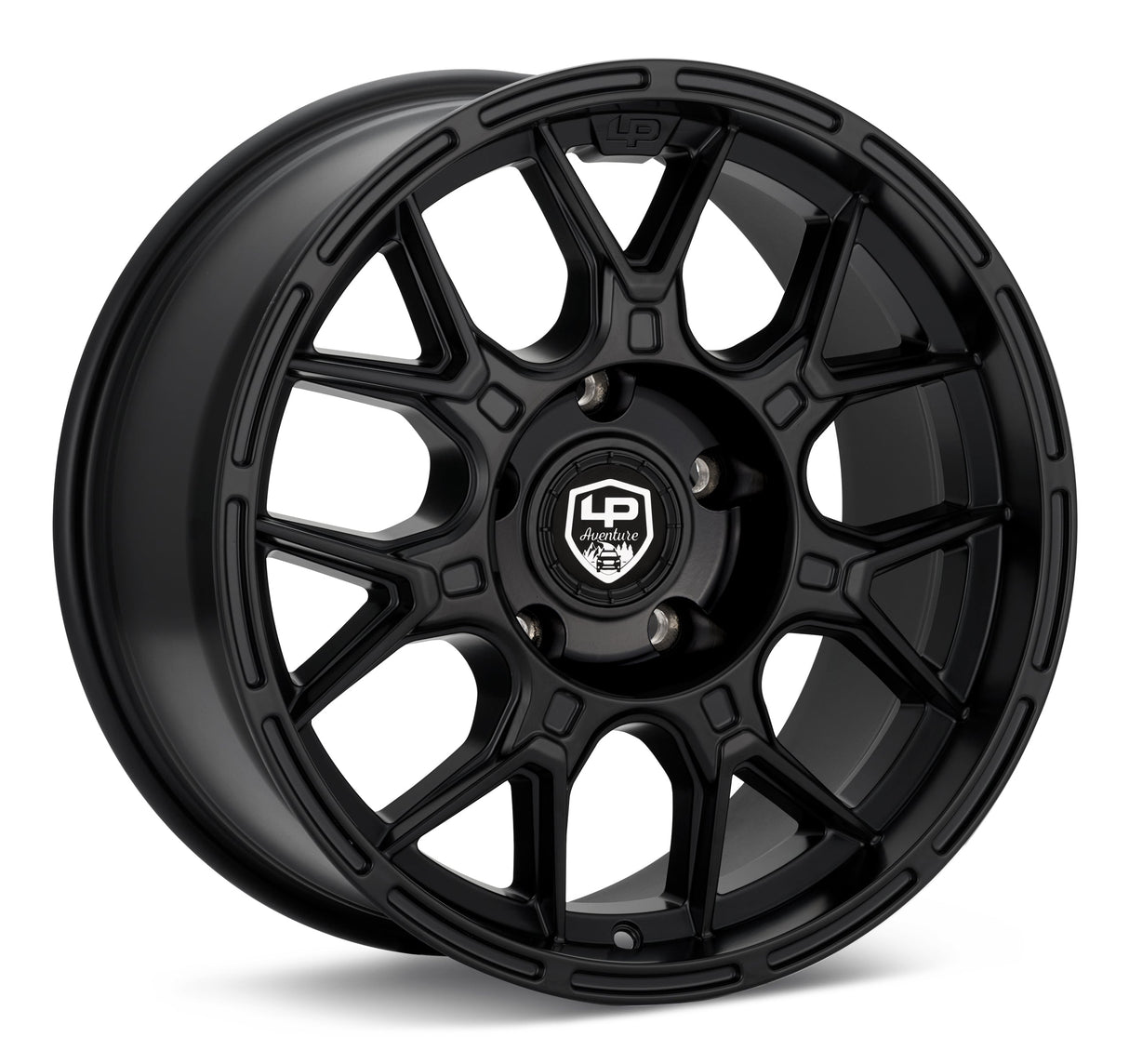LP Aventure Wheels - LP8- 17x7.5 ET35 5x100 - Matte Black - Roam Overland Outfitters