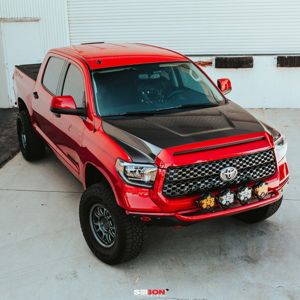 Seibon OEM-Style Carbon Fiber Hood | Toyota Tundra 2014-2020 - Roam Overland Outfitters