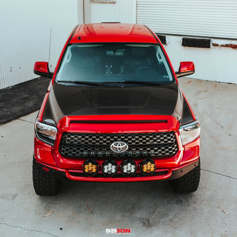 Seibon OEM-Style Carbon Fiber Hood | Toyota Tundra 2014-2020 - Roam Overland Outfitters
