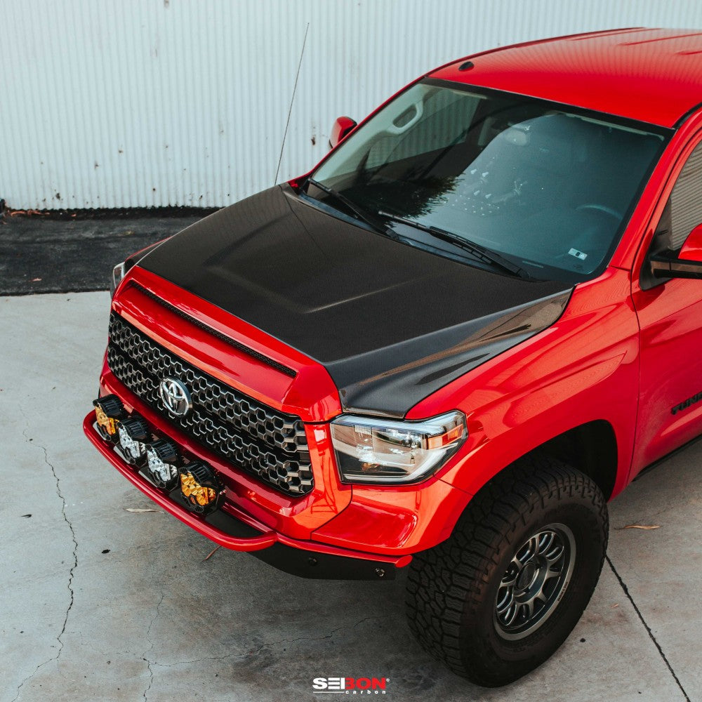Seibon OEM-Style Carbon Fiber Hood | Toyota Tundra 2014-2020 - Roam Overland Outfitters