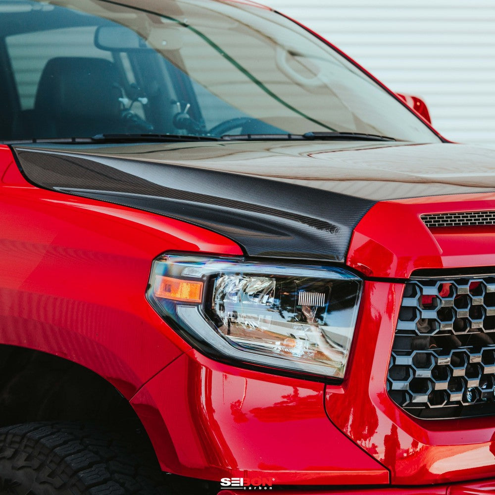 Seibon OEM-Style Carbon Fiber Hood | Toyota Tundra 2014-2020 - Roam Overland Outfitters