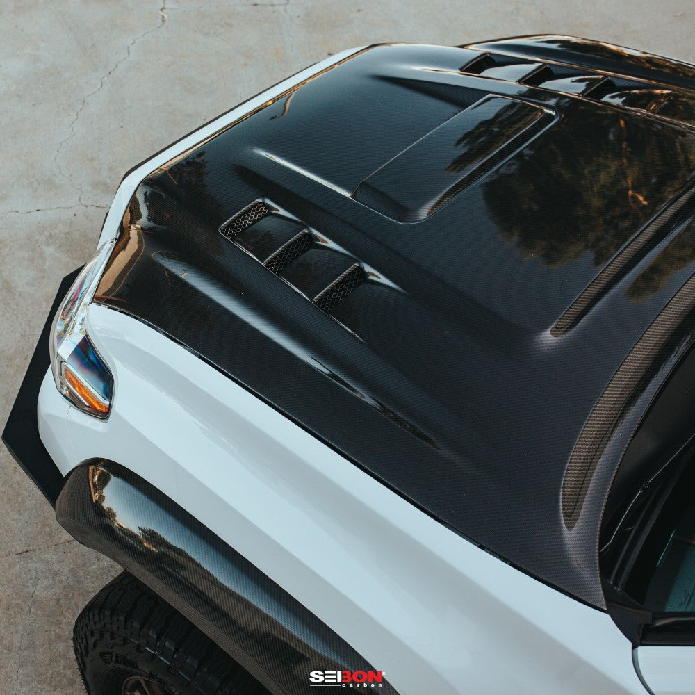 Seibon TS-Style Carbon Fiber Hood | Toyota Tacoma 2015-2021 - Roam Overland Outfitters
