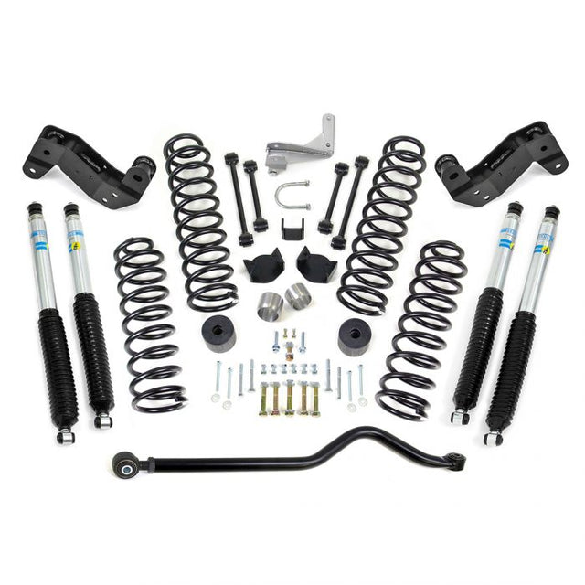 ReadyLift Suspensions 4" Coil Spring Kit w/ Adjustable Track Bar, Caster Correction Bracket, Exhaust Spacer w/ Bilstein Shocks | Jeep JK Wrangler 2007-2018 - Roam Overland Outfitters