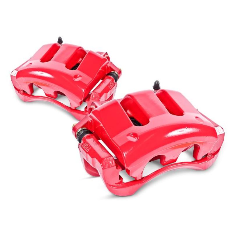 Power Stop 03-09 Toyota 4Runner Rear Red Calipers w/Brackets - Pair - Roam Overland Outfitters