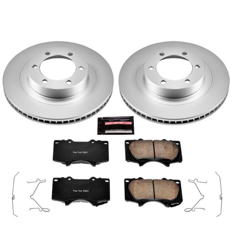 Power Stop 03-09 Lexus GX470 Front Z17 Evolution Geomet Coated Brake Kit - Roam Overland Outfitters
