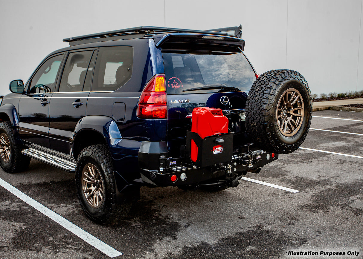 Dobinsons Rear Bumper With Swing Outs for Nissan Patrol Y61 GU 2006-2021 (BW80-4111) - Roam Overland Outfitters