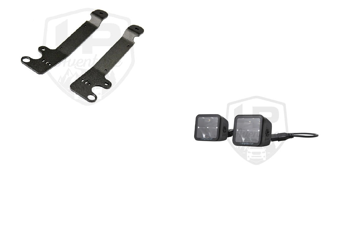 LP Aventure - Hood light brackets (Pair) - 2018-2023 Subaru Crosstrek / Impreza 2017-2023/ WRX 2022+ - Roam Overland Outfitters