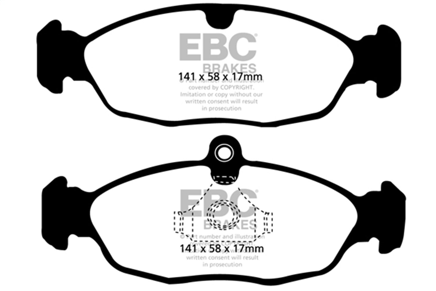 EBC Brakes UD688 Ultimax OEM Replacement Brake Pads – Roam