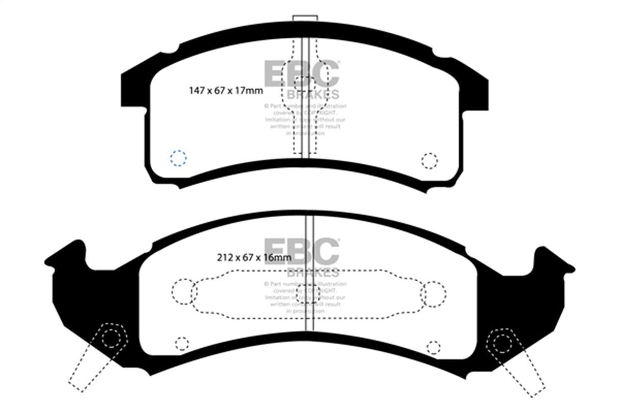EBC Brakes UD505 Ultimax OEM Replacement Brake Pads - Roam Overland Outfitters