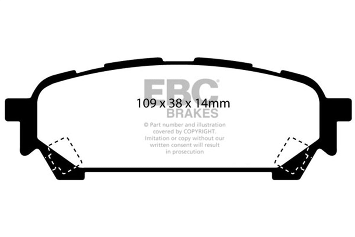 EBC Brakes UD1004 Ultimax OEM Replacement Brake Pads - Roam Overland Outfitters