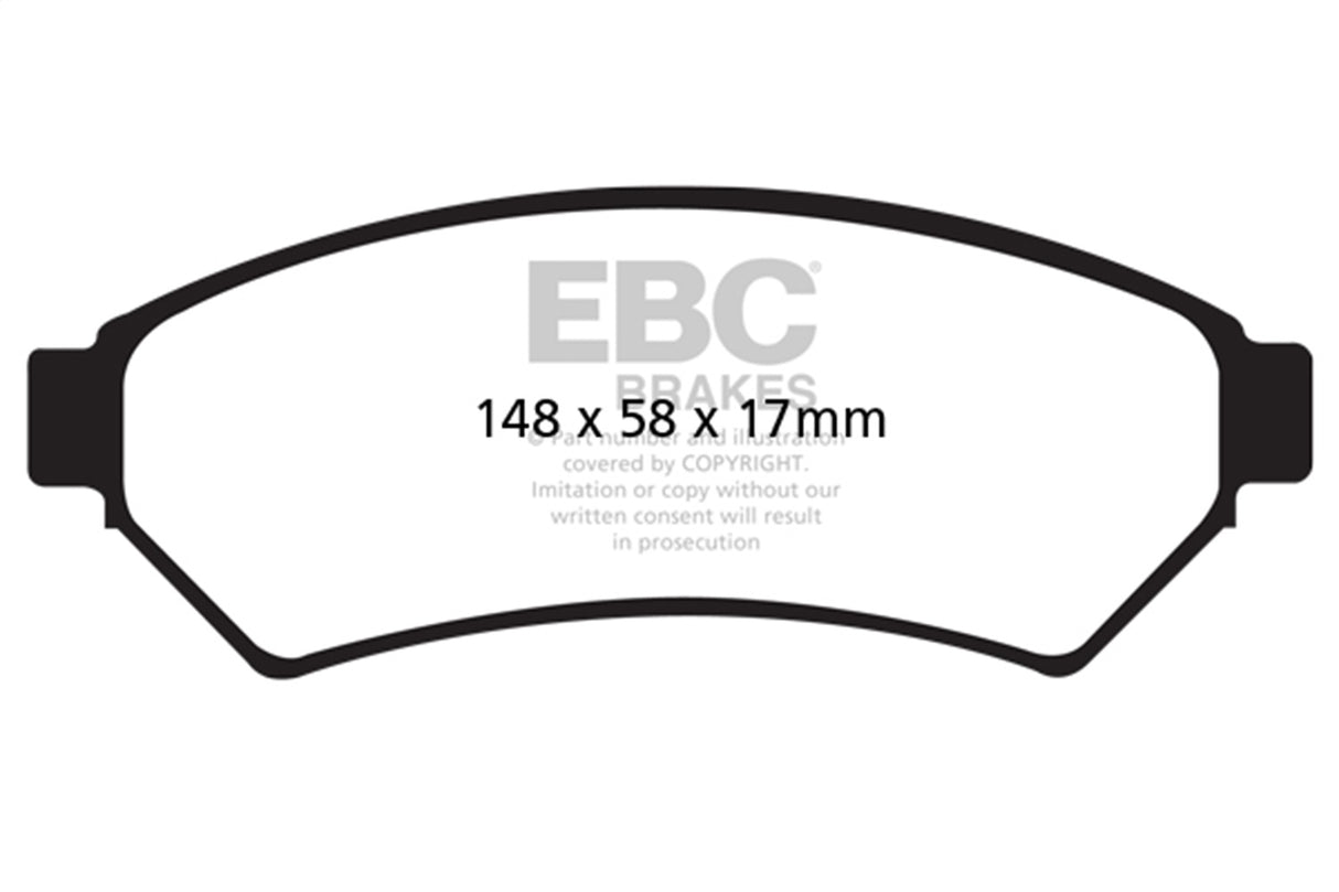 EBC Brakes UD1075 Ultimax OEM Replacement Brake Pads - Roam Overland Outfitters