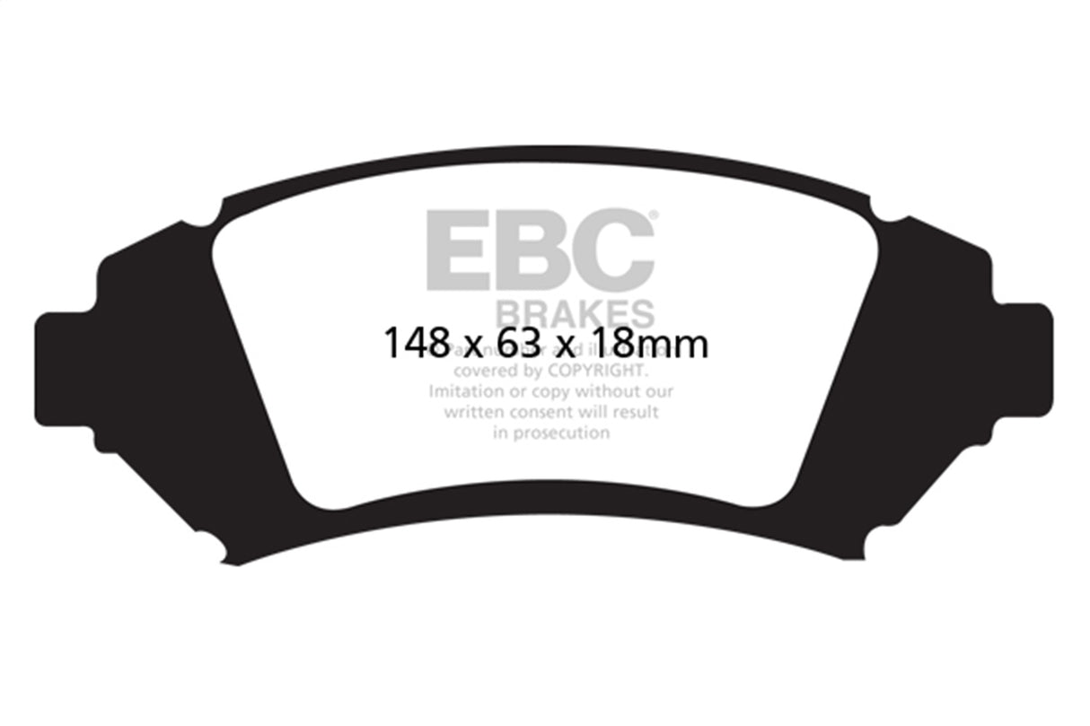 EBC Brakes UD1076 Ultimax OEM Replacement Brake Pads - Roam Overland Outfitters