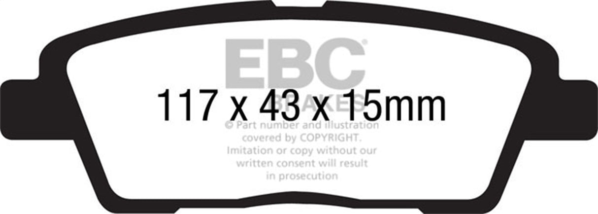 EBC Brakes UD1551 Ultimax OEM Replacement Brake Pads - Roam Overland Outfitters