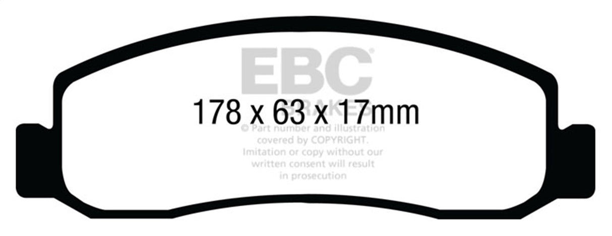 EBC Brakes UD13331 Ultimax OEM Replacement Brake Pads - Roam Overland Outfitters