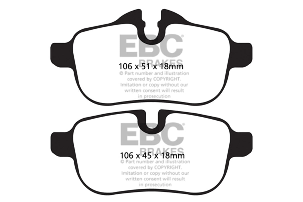 EBC Brakes UD1433 Ultimax OEM Replacement Brake Pads - Roam Overland Outfitters