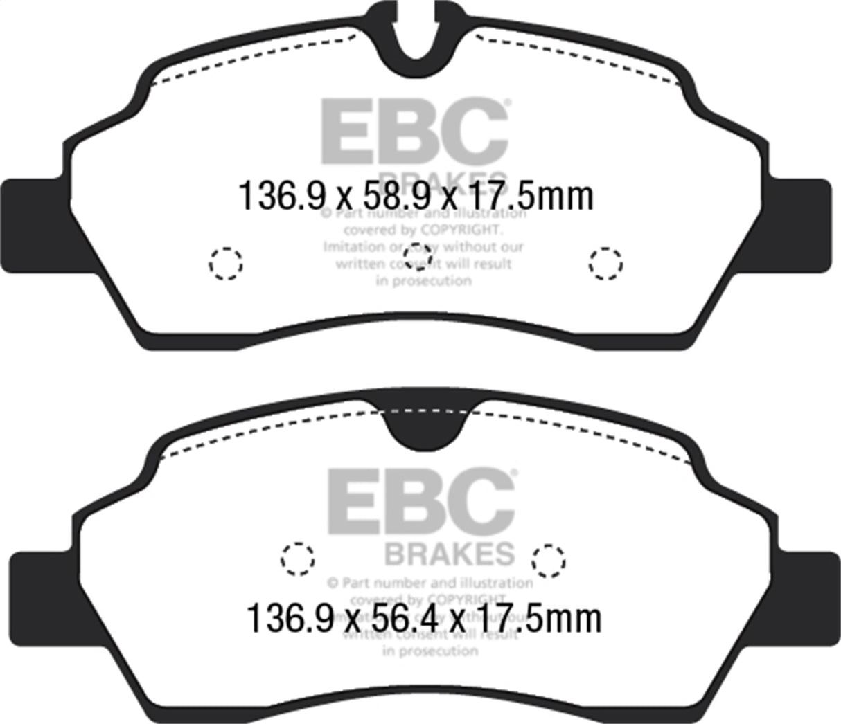 EBC Brakes UD1775 Ultimax OEM Replacement Brake Pads - Roam Overland Outfitters