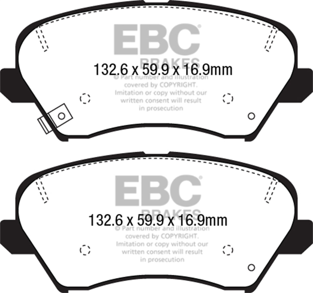 EBC Brakes UD1828 Ultimax OEM Replacement Brake Pads - Roam Overland Outfitters