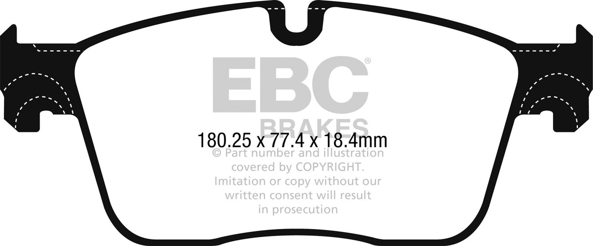 EBC Brakes UD1861 Ultimax OEM Replacement Brake Pads - Roam Overland Outfitters