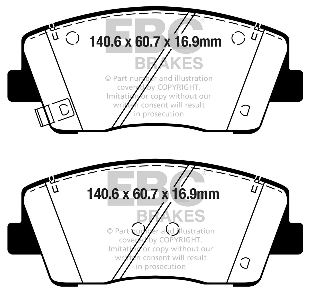 EBC Brakes UD2117 Ultimax OEM Replacement Brake Pads - Roam Overland Outfitters