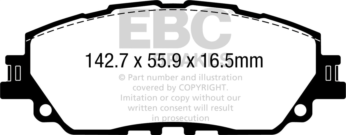 EBC Brakes UD2076 Ultimax OEM Replacement Brake Pads - Roam Overland Outfitters