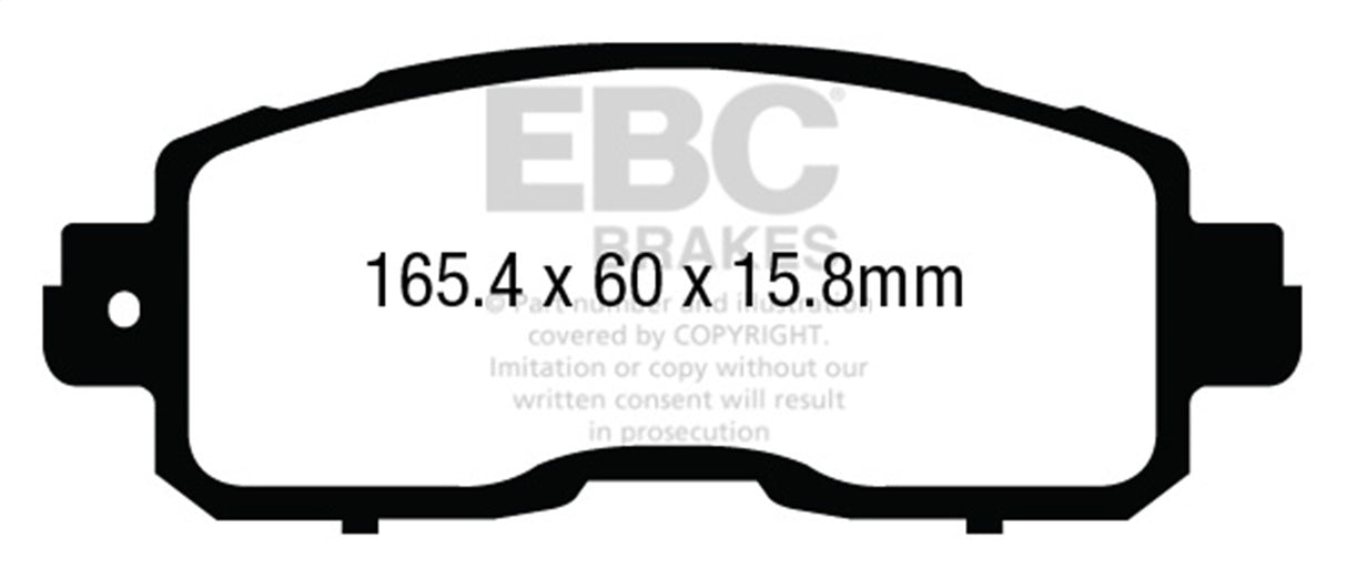 EBC Brakes UD1650 Ultimax OEM Replacement Brake Pads - Roam Overland Outfitters