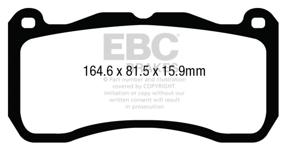 EBC Brakes UD1666 Ultimax OEM Replacement Brake Pads - Roam Overland Outfitters