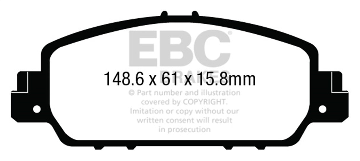 EBC Brakes UD1654 Ultimax OEM Replacement Brake Pads - Roam Overland Outfitters