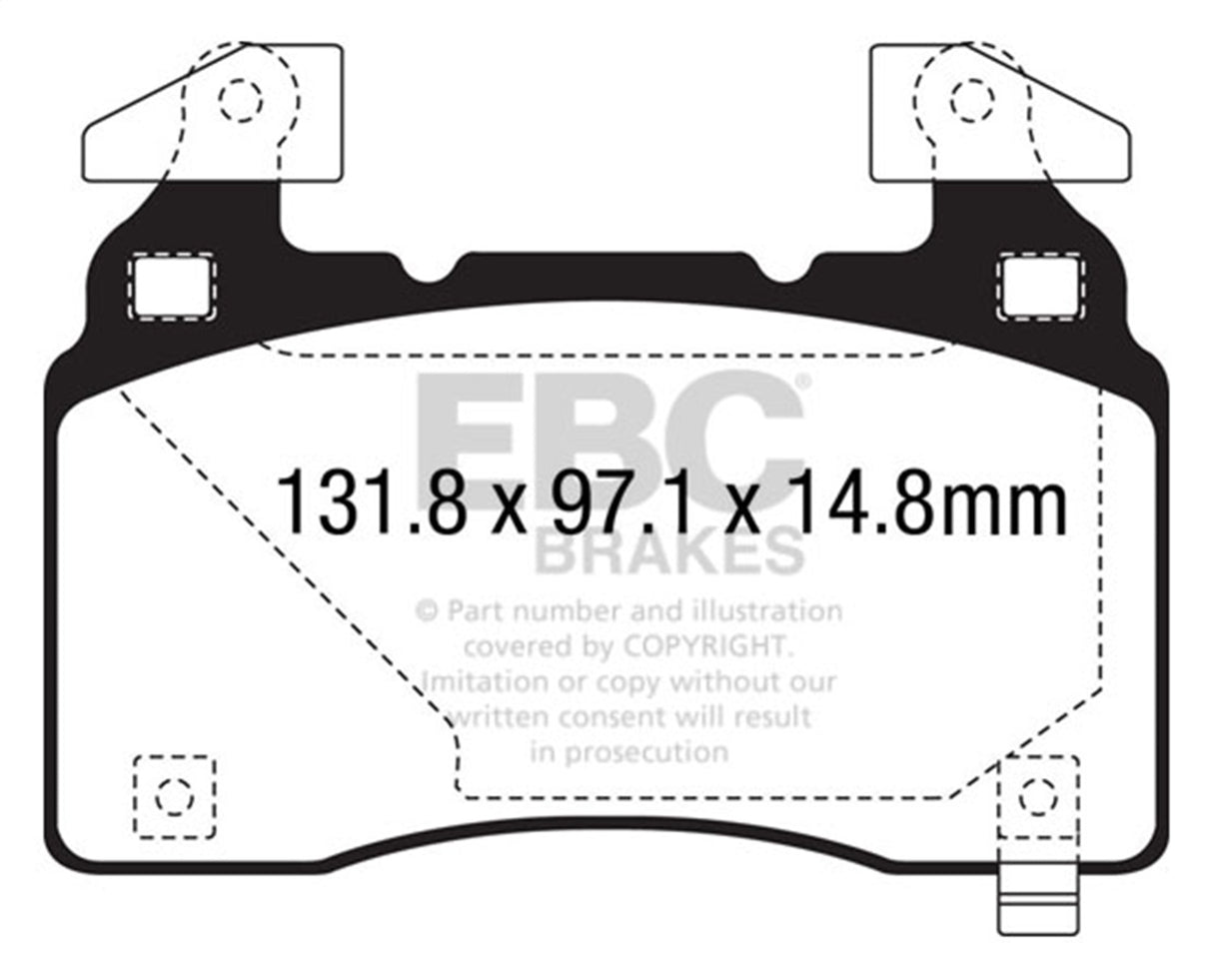 EBC Brakes UD1474 Ultimax OEM Replacement Brake Pads - Roam Overland Outfitters
