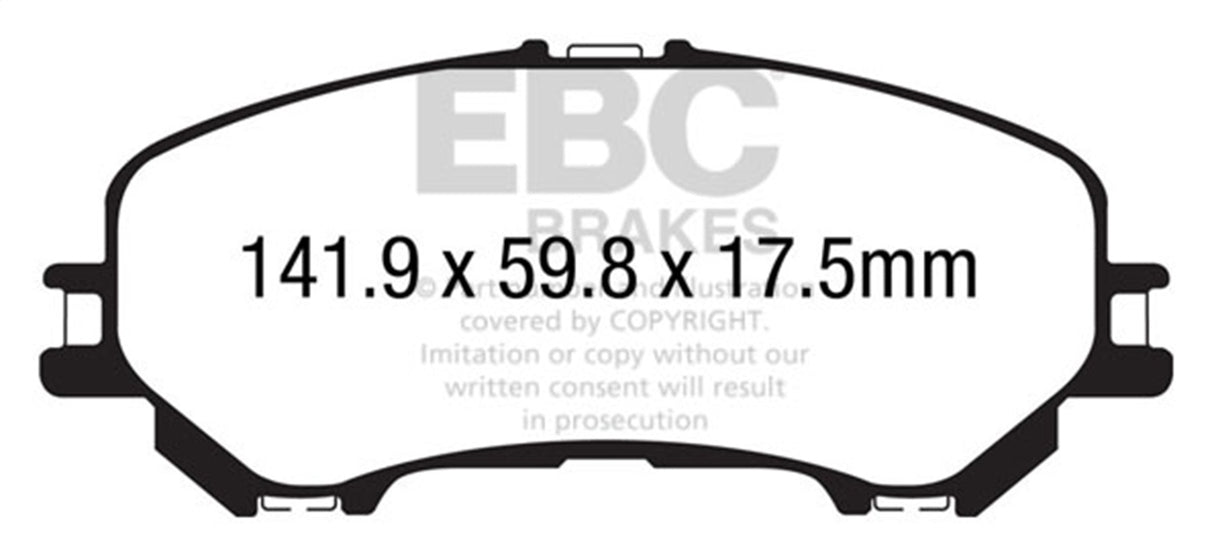EBC Brakes UD1737 Ultimax OEM Replacement Brake Pads - Roam Overland Outfitters