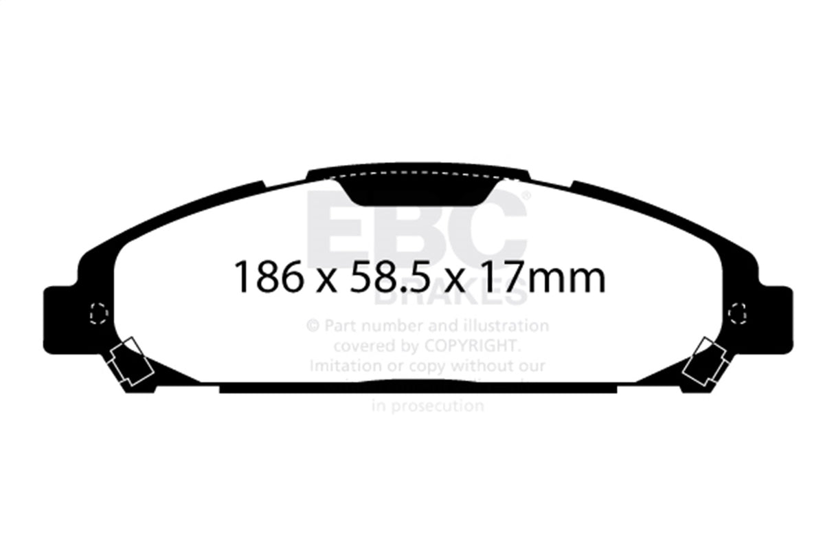 EBC Brakes UD1791 Ultimax OEM Replacement Brake Pads - Roam Overland Outfitters